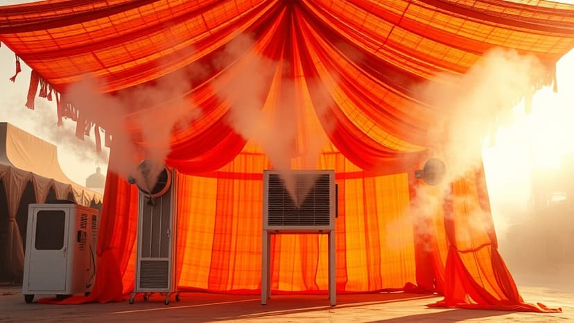 Indore Baraats Beat Heat With Moving Tents & Mist