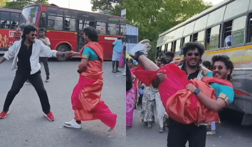 Influencers booked for bus stand reel stunt