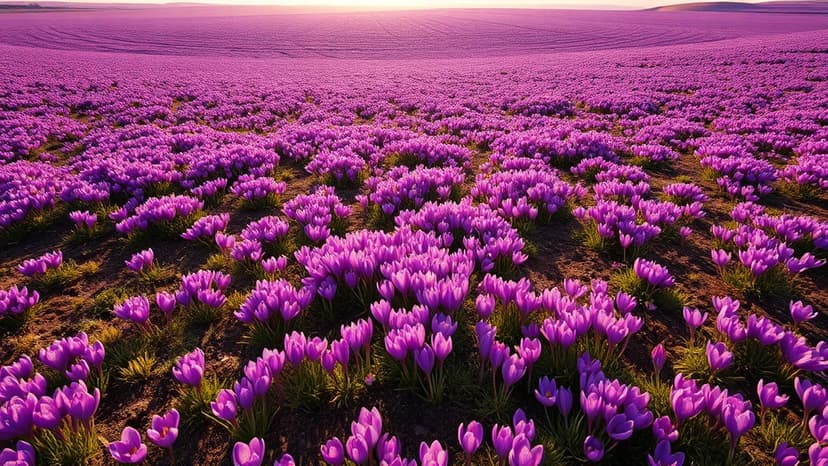 Mysterious Crocus Field: Britain's Largest Display Blooms