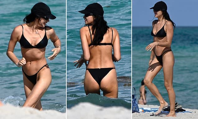 Irina Shayk Stuns in Bikini on Valentine's Day Beach Outing