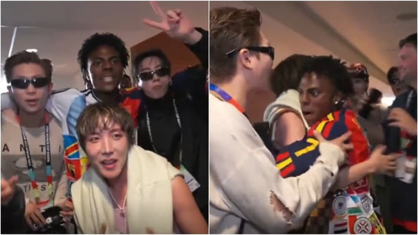 IShowSpeed Meets BTS at World Cup Final