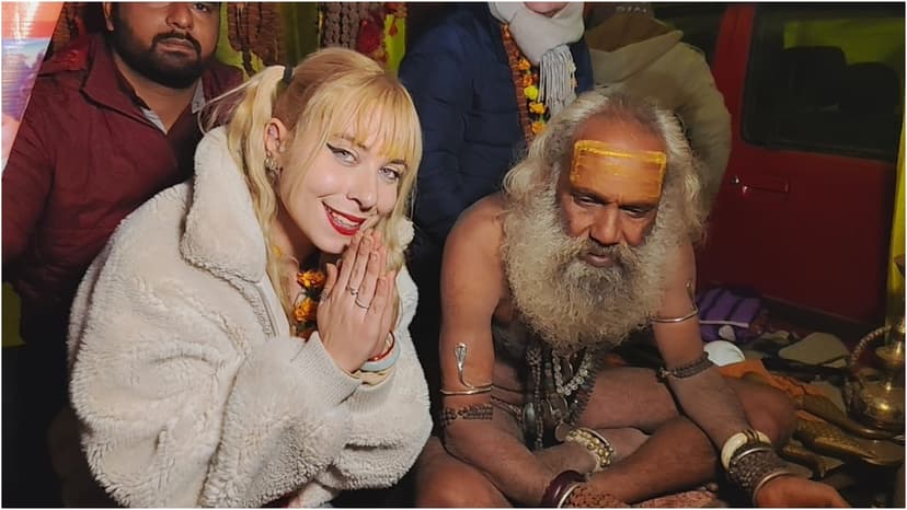 Italian Woman Finds Peace at Indian Spiritual Mela