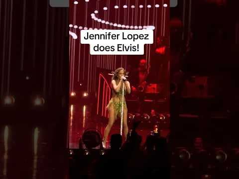 J Lo Dazzles Vegas with Elvis Cover!