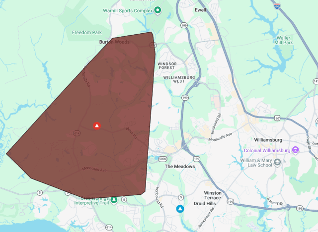 Thousands Without Power Near Jamestown High