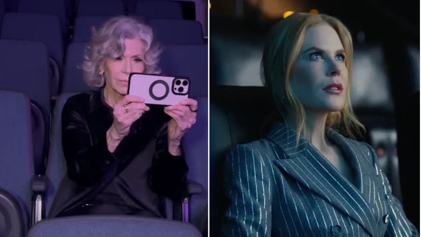Jane Fonda Parodies Nicole Kidman for Merger Protest