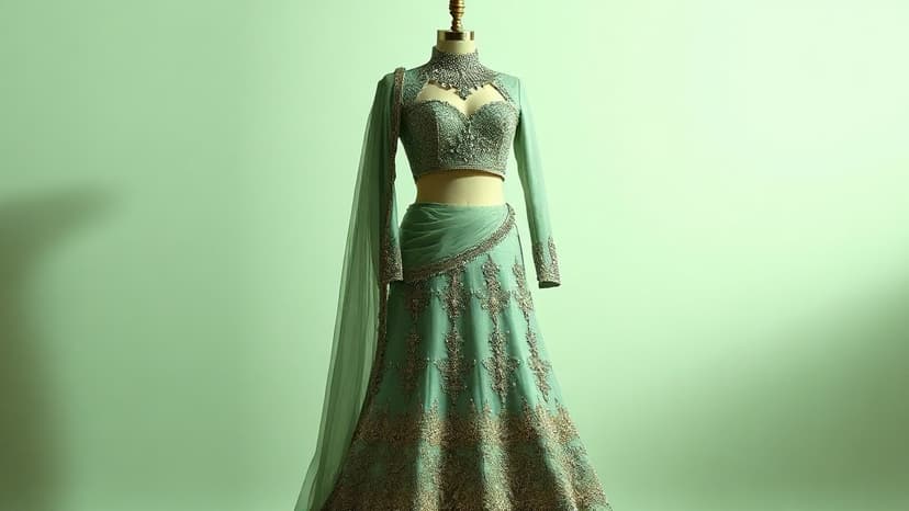 Janhvi Kapoor stuns in sage green lehenga