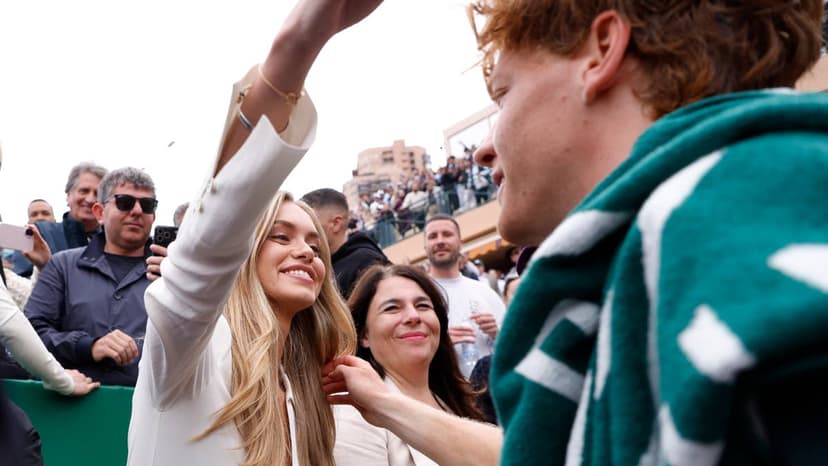 Sinner's Girlfriend Laila Hasanovic Cheers from Stands