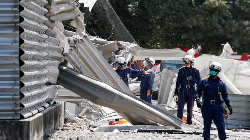 Japan Quake: Shopping Mall Collapses, 13 Dead