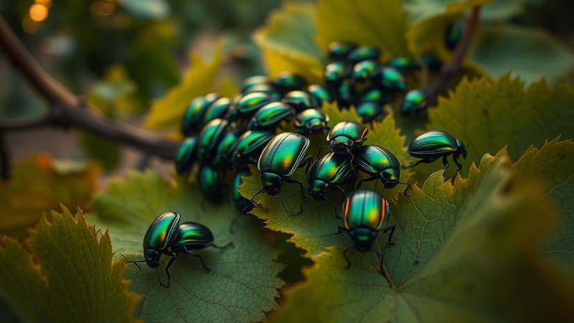 Italy's vineyards under siege by iridescent green invaders