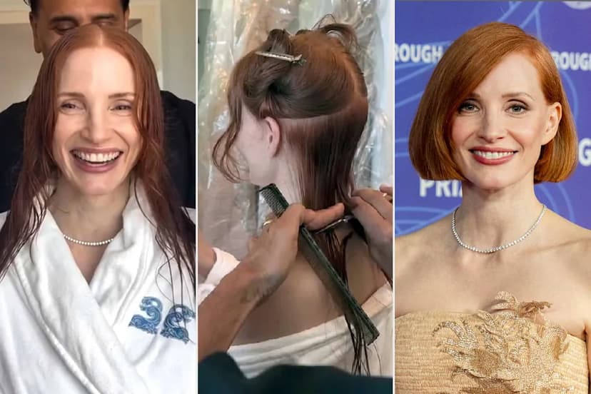 Chastain Debuts Bold Bob Hairstyle