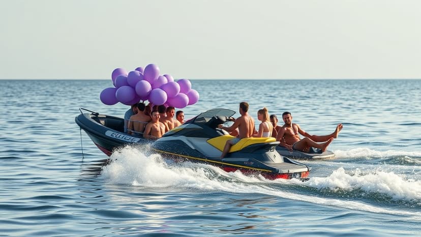 Jet-ski Hooligan Ruins Birthday Bash With Massive Wave