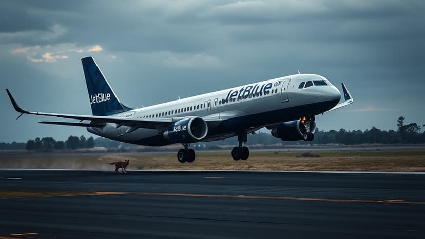 JetBlue Plane Hits Coyote During Takeoff, Returns to Airport