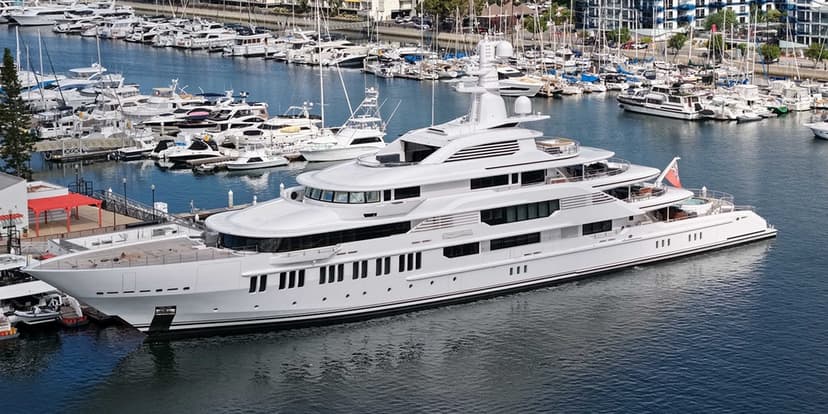 J.K. Rowling's Yacht Docked, Name Concealed