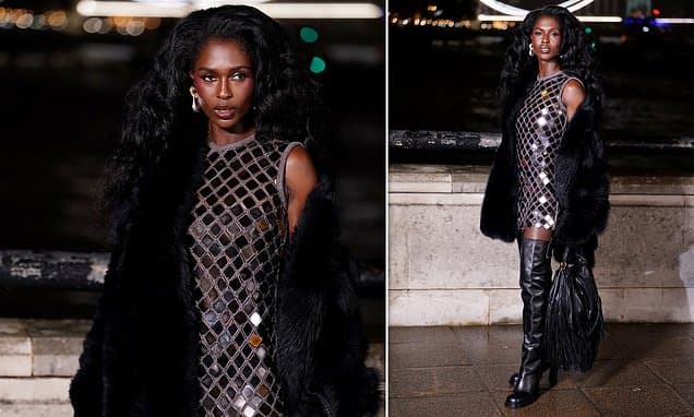 Jodie Turner-Smith Dazzles at Burberry Show