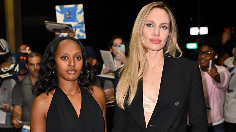 Jolie & Zahara's Chic Coordinated Outfits Shine in NYC