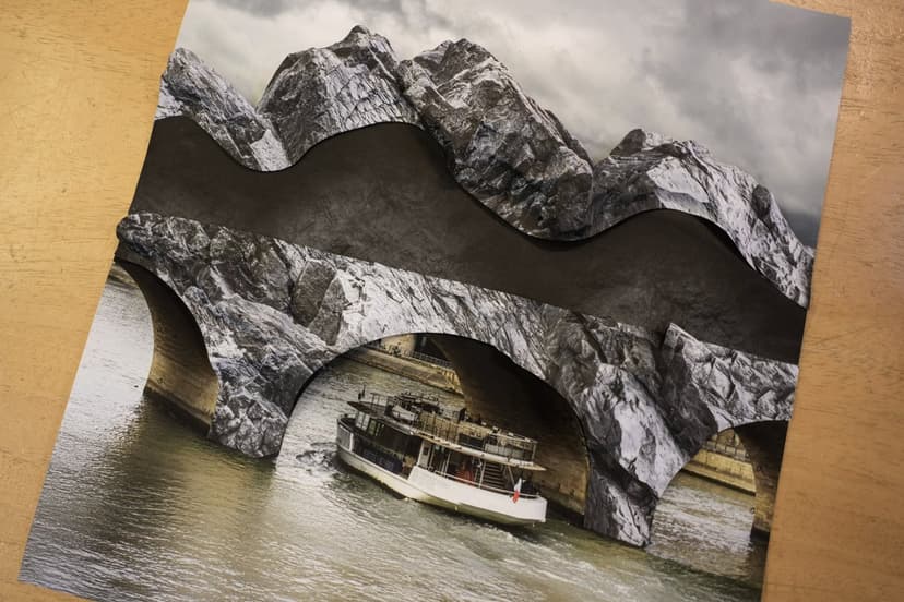 JR Transforms Pont Neuf into Giant "Cave"