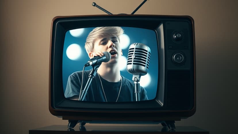 Bieber Duets with Past Self on YouTube