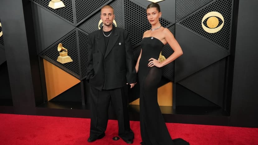 Biebers' ICE Out Statement at Grammys
