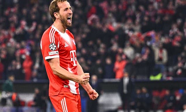 Kane Hits 50 Champions League Goals in Bayern Rout