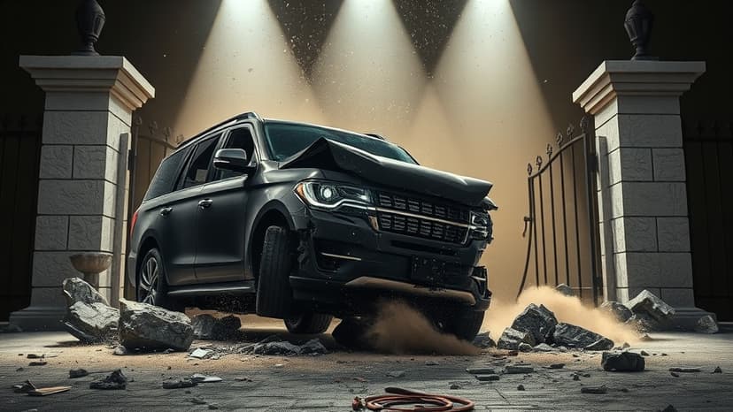 Drunk Driver Smashes SUV Through ARTO's Kanpur Home