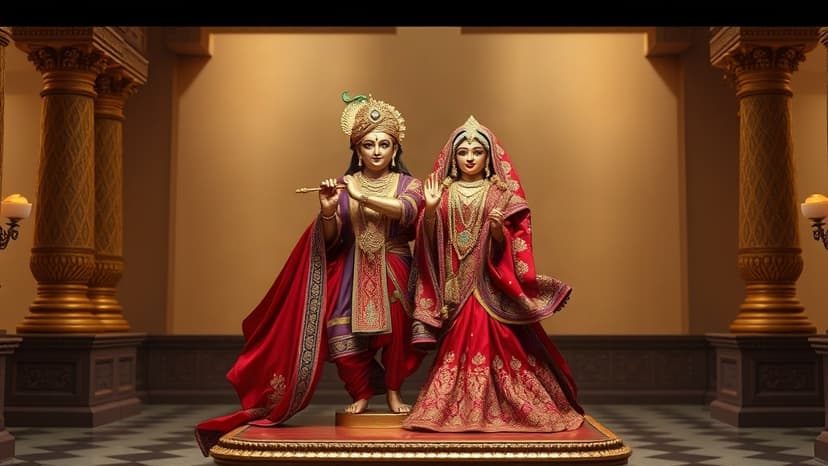 Kanpur ISKCON Deities Get Lakhs in Designer Outfits