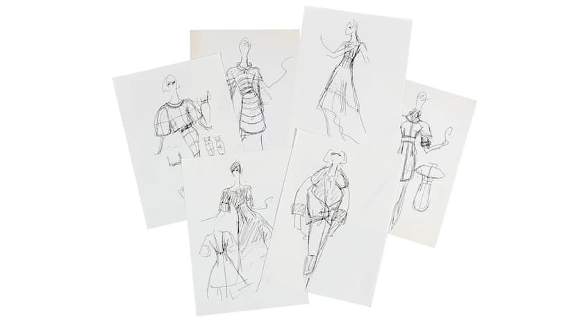 Unseen Karl Lagerfeld Sketches Up for Grabs