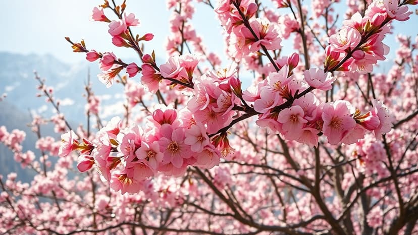 Kashmir's Almonds Bloom Early Amid Warm Winter