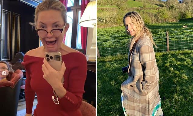Kate Hudson's BAFTA Nomination Joy Captured on Camera