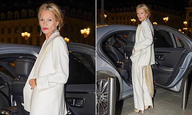 Kate Moss Dazzles at Tom Ford Show