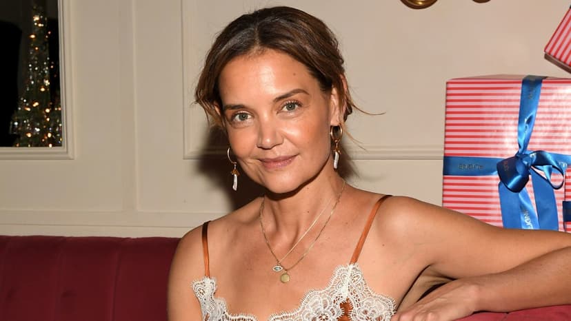 Katie Holmes Dares to Wear Lingerie as Outerwear