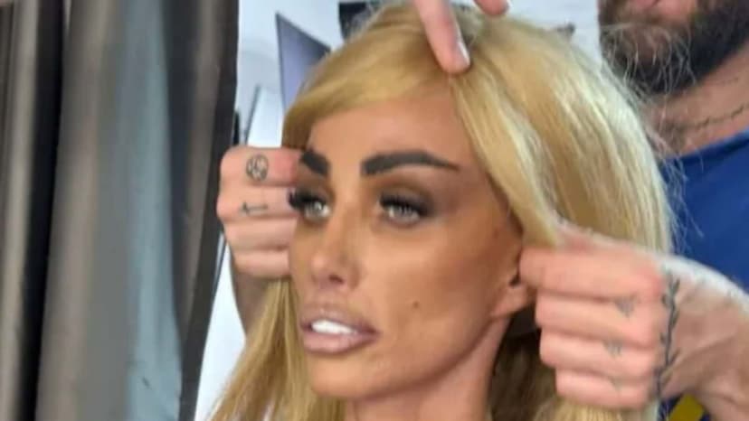 Katie Price Transforms for 'Jackie The Stripper' Spoof
