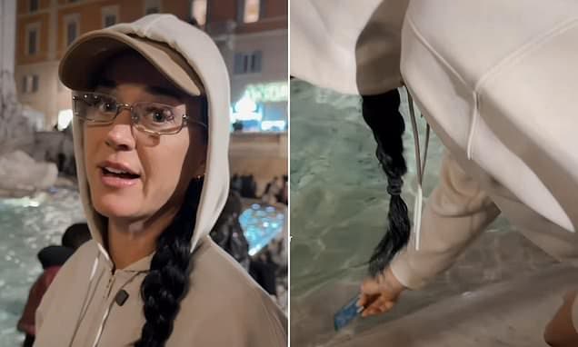 Katy Perry's Shocking Trevi Fountain Gesture