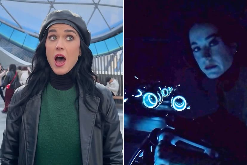 Katy Perry Masters 'Don't React' Challenge on Shanghai Tron Ride