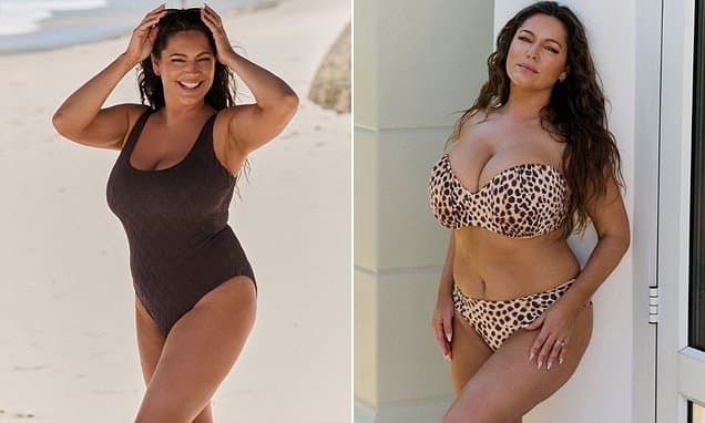 Kelly Brook's Curve-Hugging Swimwear Ignites Summer Style
