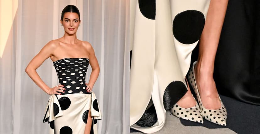 Kendall Jenner's Polka Dot Perfection at Gala