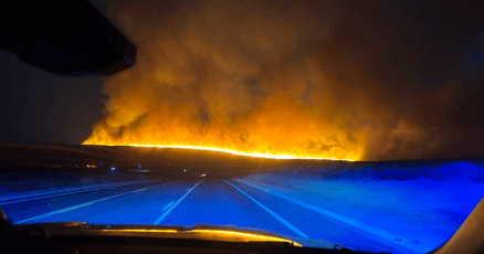 Wildfire Forces Urgent Evacuations South of Kennewick