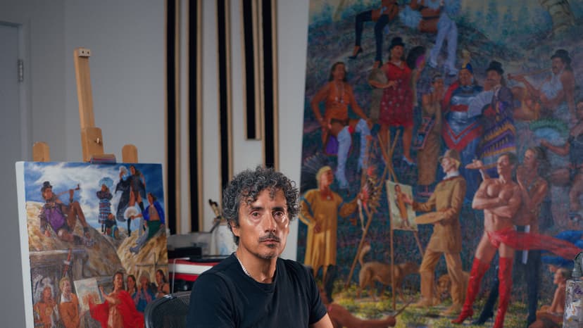 Artist Subverts History with Mischievous Muse
