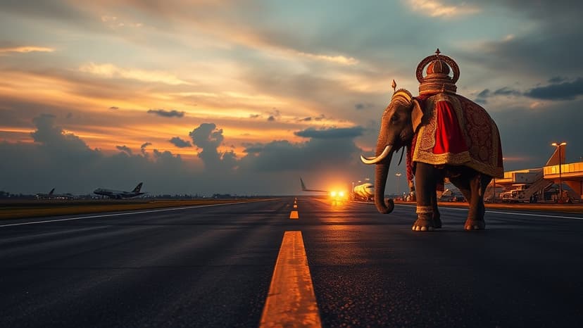 Flights Halted for Ancient Temple Ritual