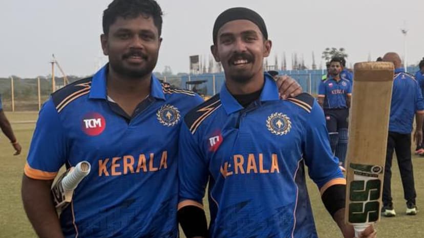 Kunnummal Smashes 121, Kerala Dominates Odisha by 10 Wickets