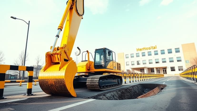 Hospital Upgrades Cause Two-Week Road Chaos
