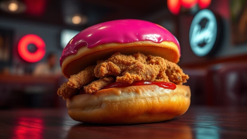 KFC's Simpsons Doughnut Burger is Here!