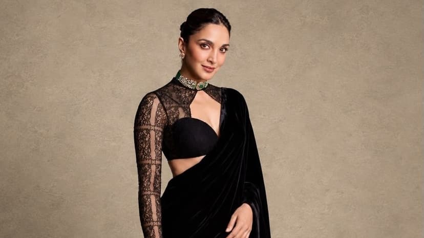 Kiara Advani's Gothic Black Saree Steals the Show