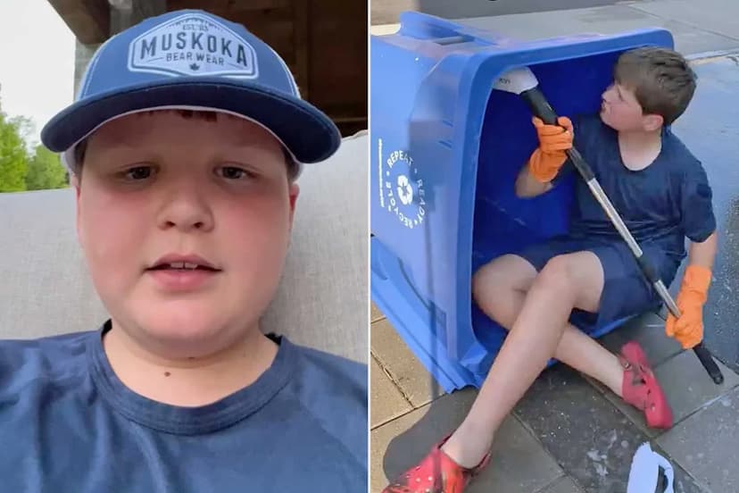 Kid Turns Chore Into Viral Bin Cleaning Business