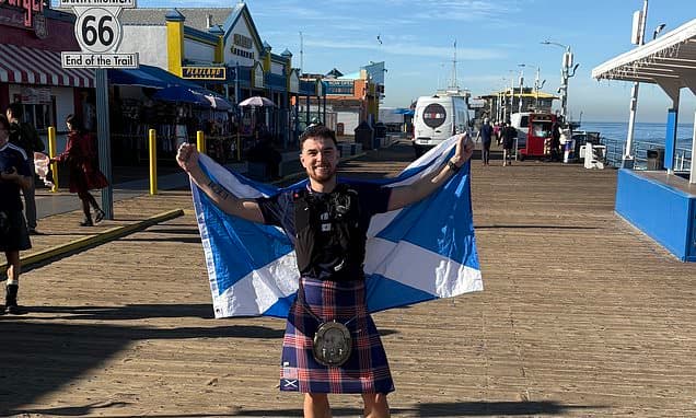 Kilt-Wearing Trekker Crosses US for Mental Health