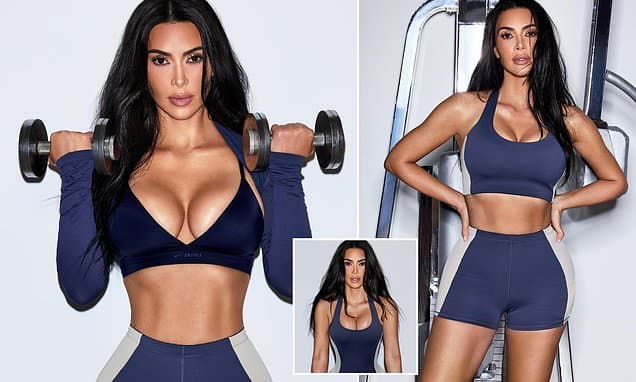 Kim K Flaunts Tiny Waist in New NikeSKIMS Drop