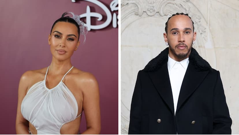 Kim Kardashian and Lewis Hamilton Spotted Together at Super Bowl