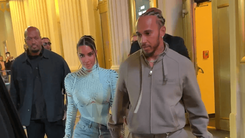 Kim Kardashian & Lewis Hamilton's Hand-Holding Night Out