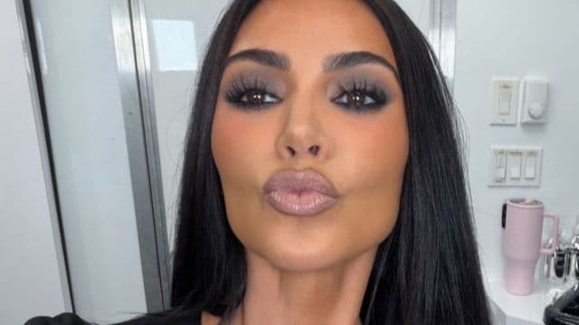 Kim K stuns in nude Alaïa for London date with Lewis