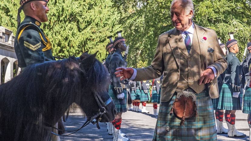 King Charles' Balmoral Break: Cheeky Pony Tries to Nip Royal