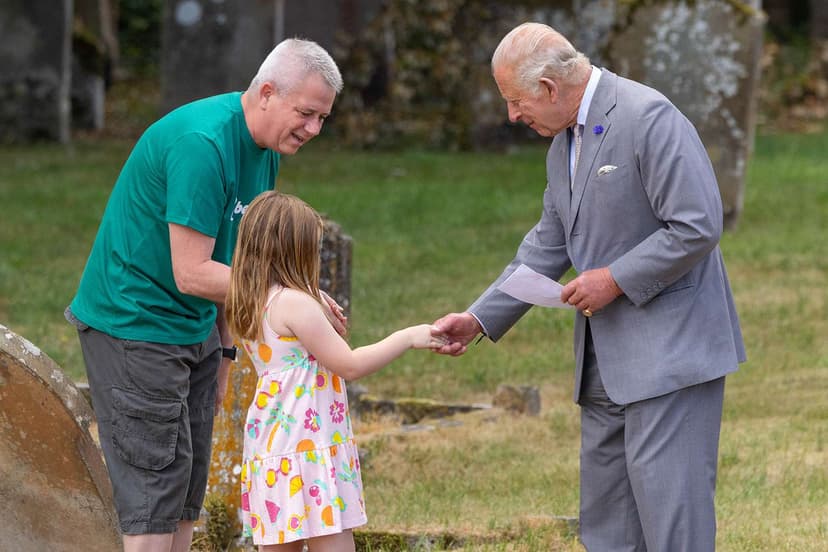 King Charles's Young Fan Gifts Heartfelt Portrait